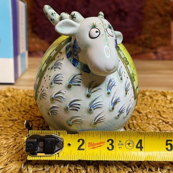 Vintage Fitz and Floyd Cash Critters Ram Bank with Box Collectible - Picture 10 of 11